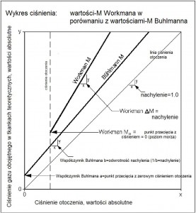Porownanie wartości M Workmana z wartosciami M Bulhmanna